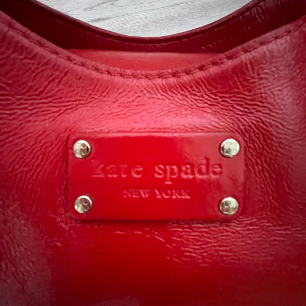 KATE SPADE RED SATCHEL HANDBAG - Picture 11 of 14